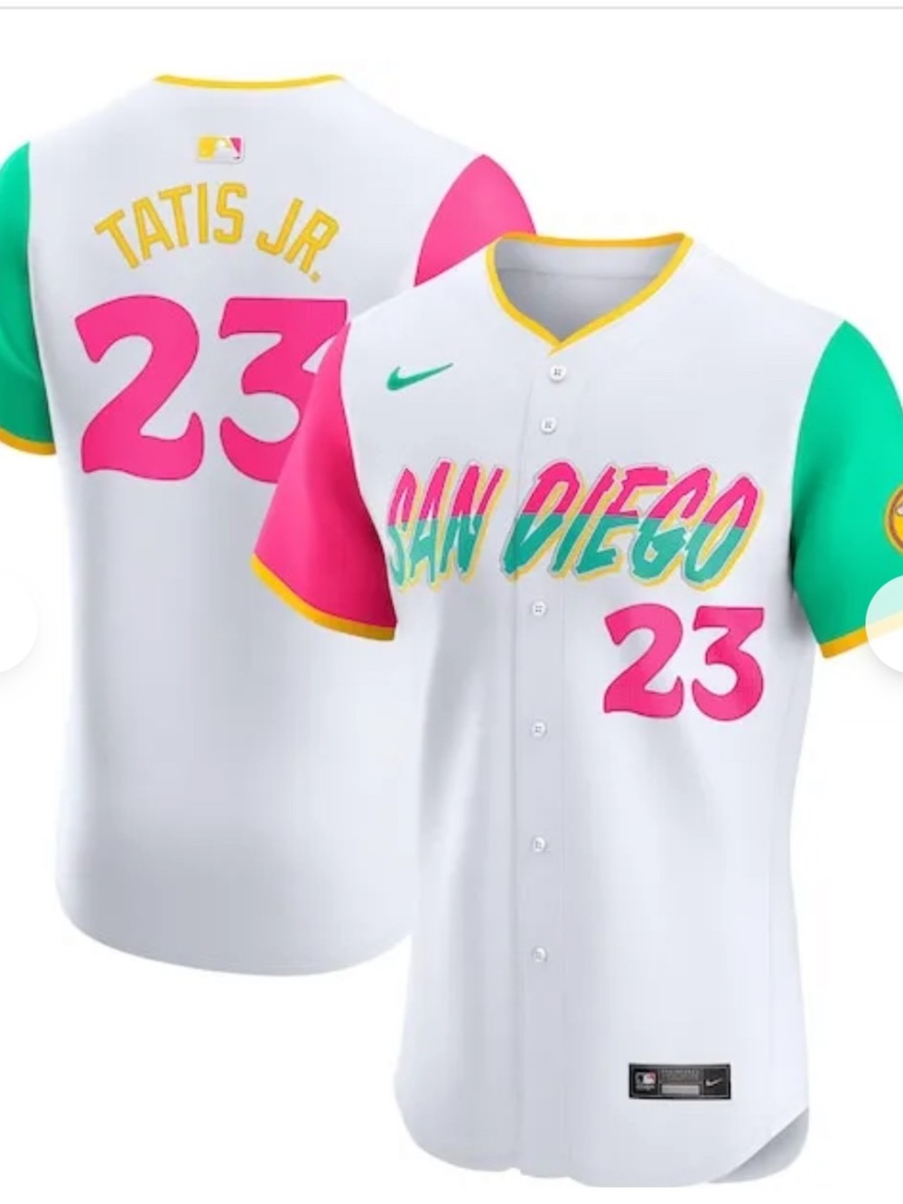 Nike San Diego Fernando Tatis Jr. #23 Baseball Jersey